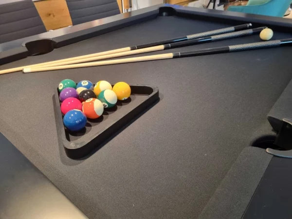 Fusiontable - Billiardtisch / Esstisch Metal Line weiß - LP 8.822,- EUR – Bild 4
