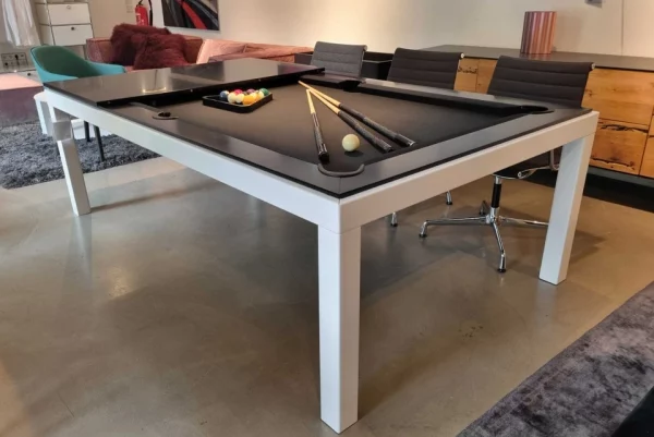 Fusiontable - Billiardtisch / Esstisch Metal Line weiß - LP 8.822,- EUR – Bild 3