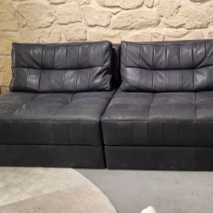 De Sede - 2x Sitzelement DS 1088 Leder schwarz - LP 11.665,- EUR