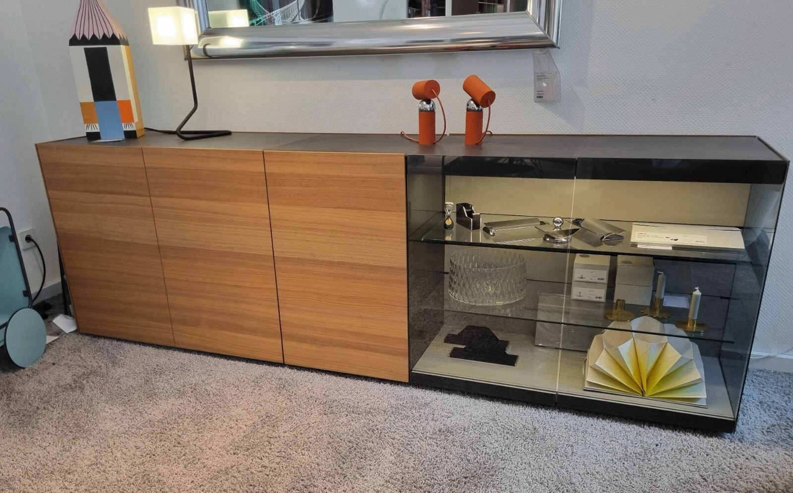 Interlübke - Sideboard / Vitrine Just Cube Light - LP 9.940,- EUR
