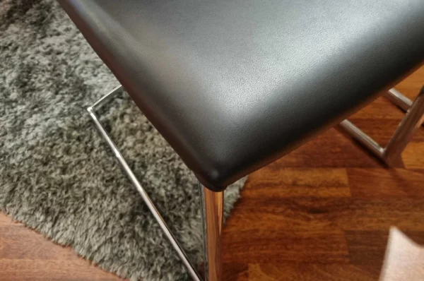 Draenert - 4x Stuhl Nobile Swing Leder schwarz - LP 4.878,- EUR – Bild 3