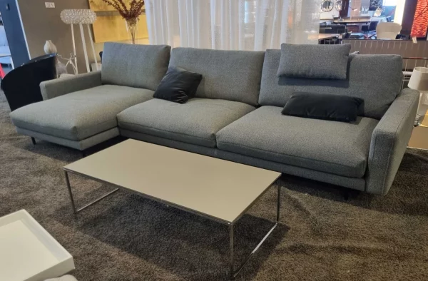 Rolf Benz - Sofa Kaia Stoff verkehrsgrau - LP 15.050 EUR
