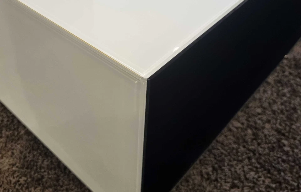 Glas Italia - Couchtisch Tunnel weiß/schwarz - LP 2.734,- EUR – Bild 2