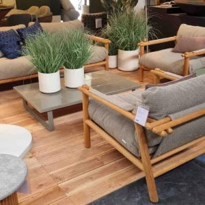 Caneline - Sofa + 2x Sessel Sticks Outdoor - LP 10.105,- EUR