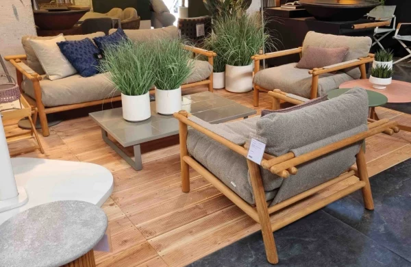 Caneline - Sofa + 2x Sessel Sticks Outdoor - LP 10.105,- EUR