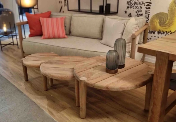 Gommaire - Sofa + Sessel Mieke + 3-Satz-Tisch Floor - LP 9.968,- EUR – Bild 8
