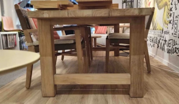 Gommaire - Tisch Jacob + 4x Stuhl Fiona Outdoor Teak / Geflecht - LP 6.271,- EUR – Bild 6