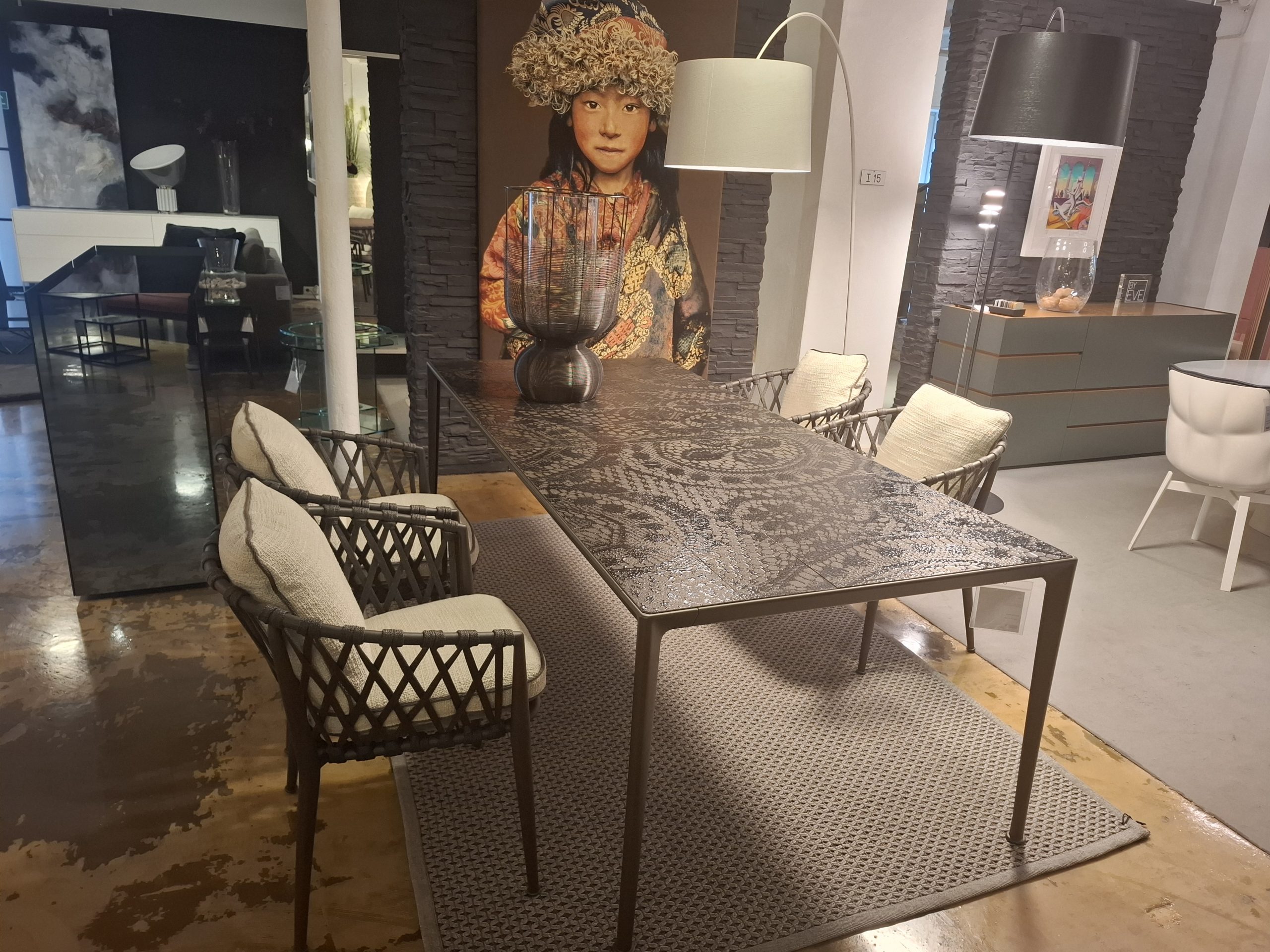 B&B - Esstisch Mirto+ 4x Stuhl Erica Outdoor - LP 13.451 ,- EUR