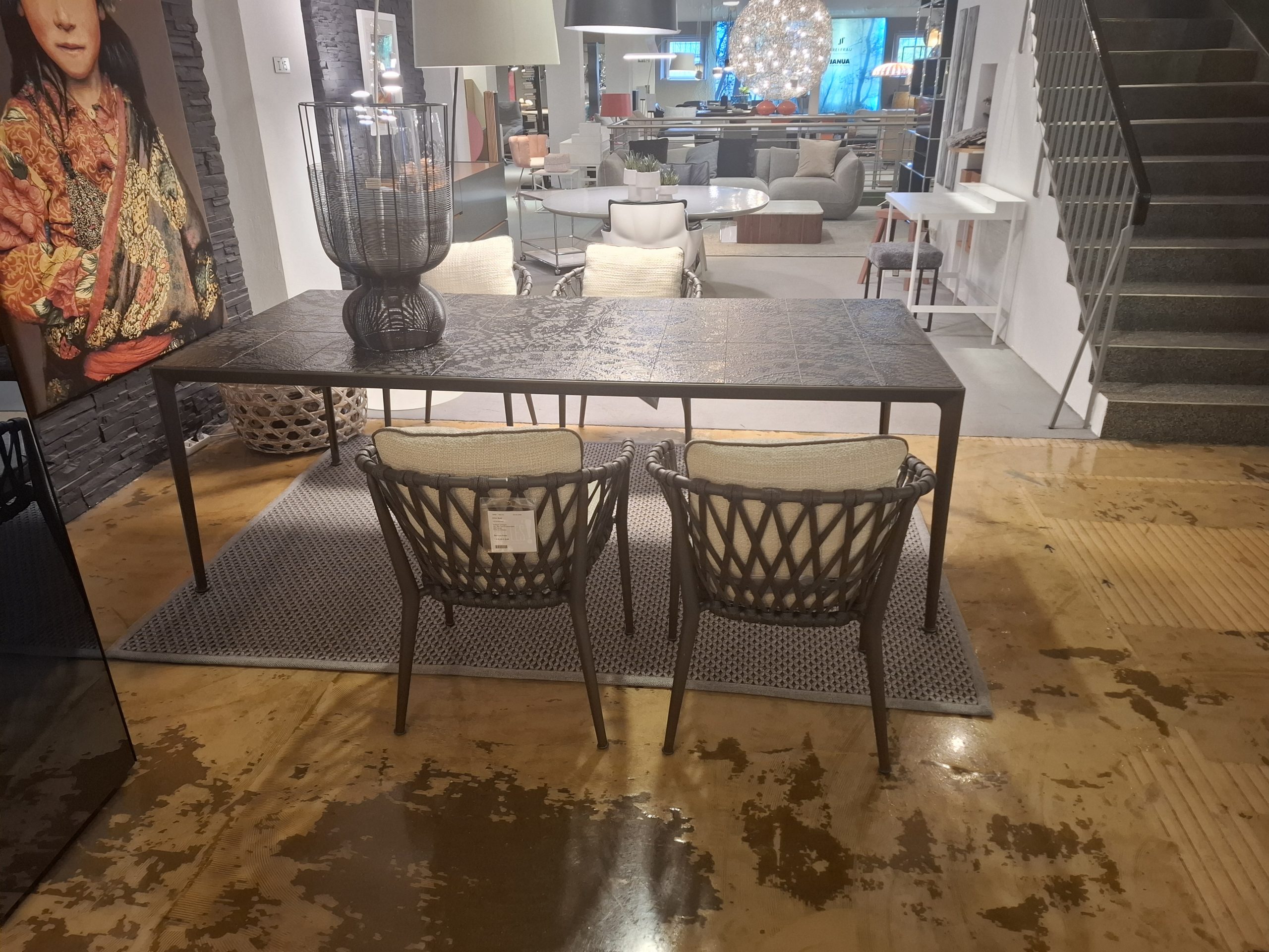 B&B - Esstisch Mirto+ 4x Stuhl Erica Outdoor - LP 13.451 ,- EUR – Bild 4