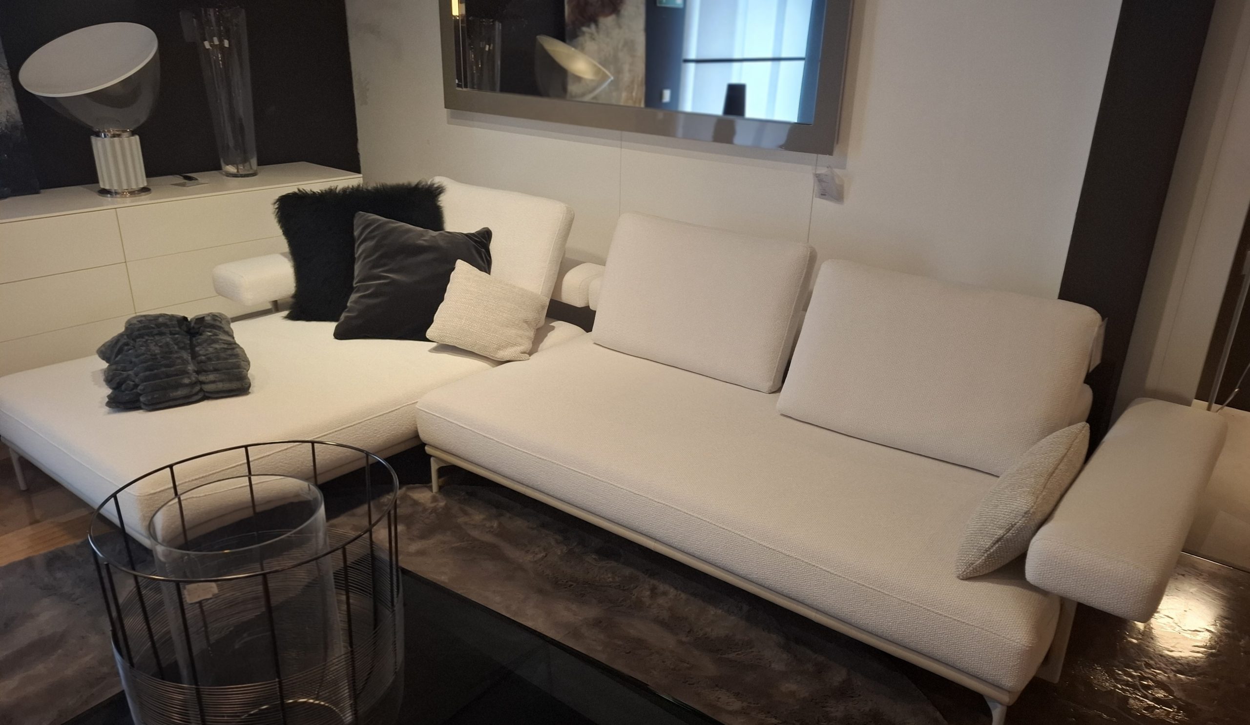 Rolf Benz - Sofa Jaz Stoff weiß - LP 11.362,- EUR