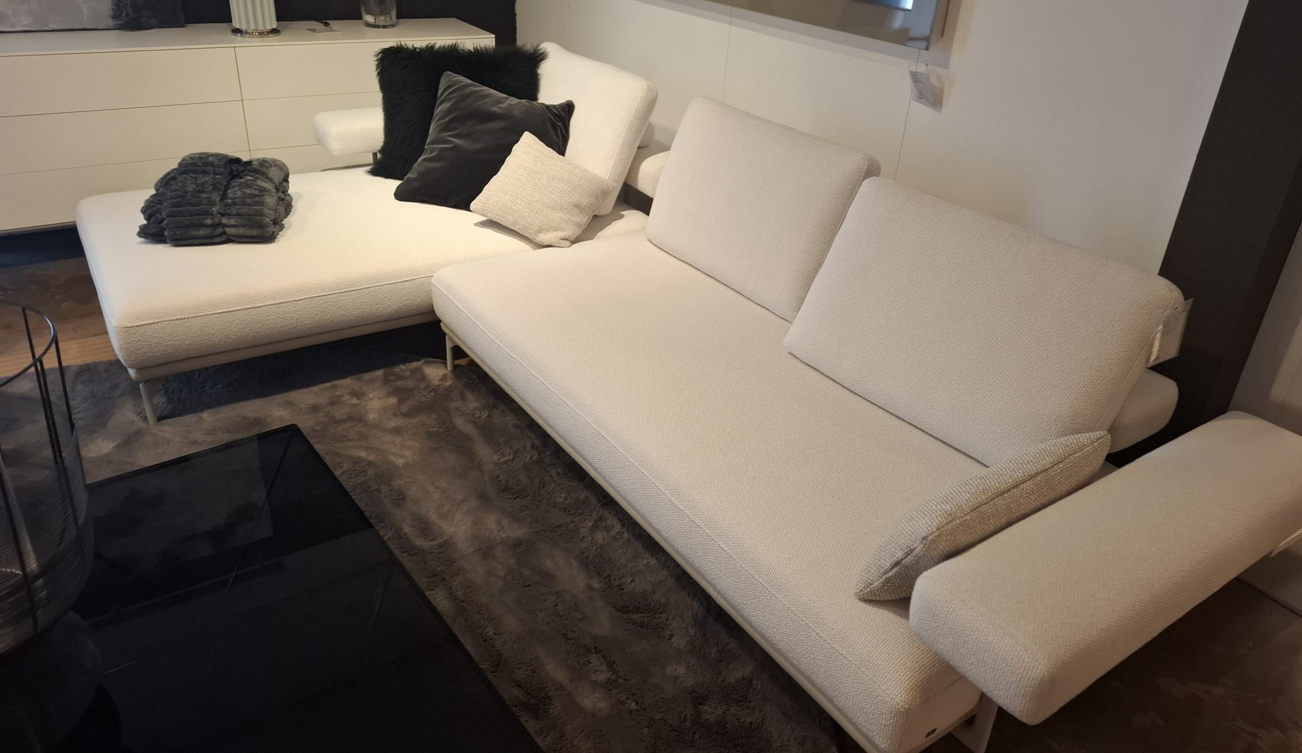 Rolf Benz - Sofa Jaz Stoff weiß - LP 11.362,- EUR – Bild 2